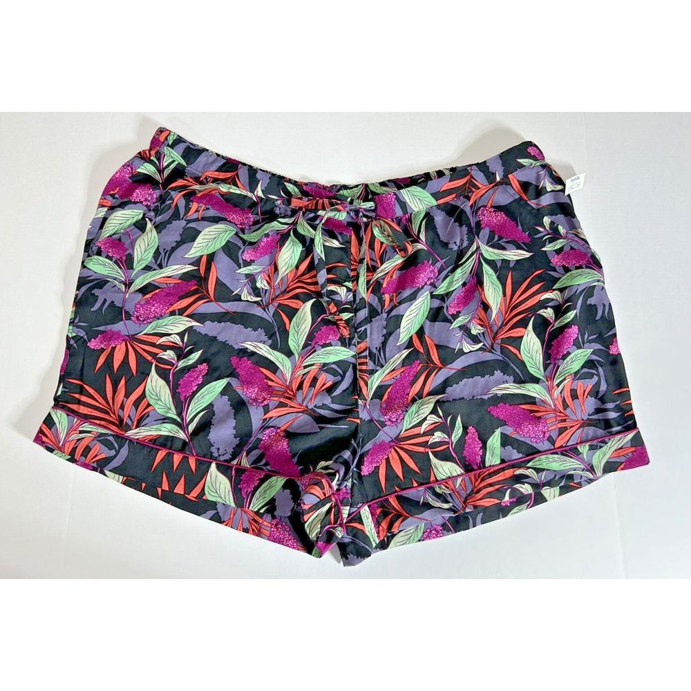 Isaac Mizrahi Women's Size 2X/ XXL/ 2XL Sleep Shorts Tropical Pattern